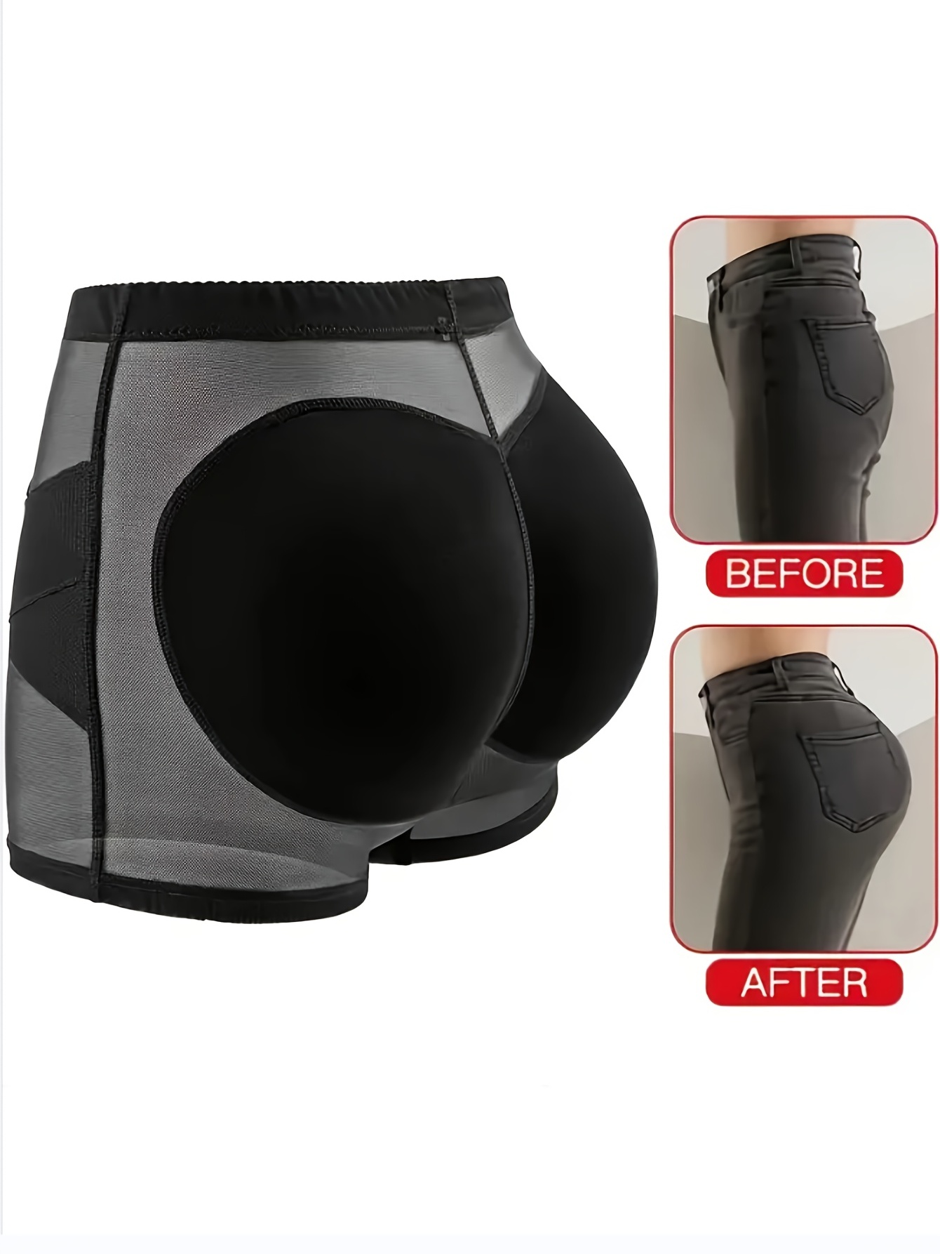 Women Butt Lifter Padded Lace Shapewear Thicker Butt Enhancer Contr