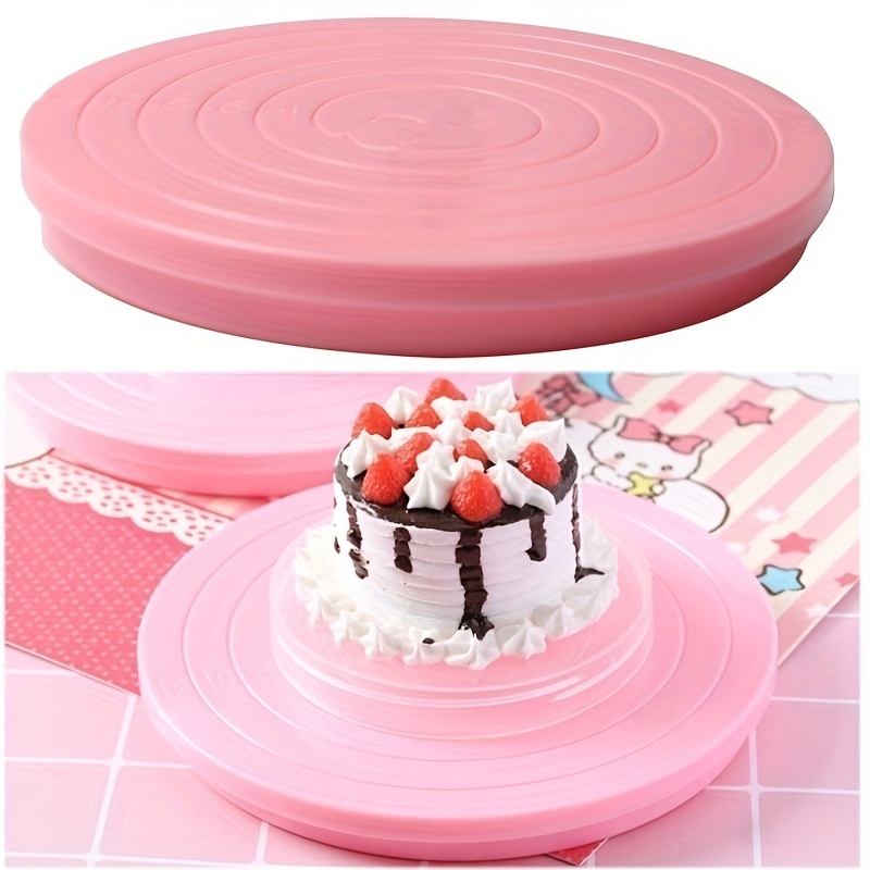 Dropship Cake Turntable With Lock Switch And Scale Mark Plastic Rotating Cake  Stand For Baking Pastry Cake Decorating Tool Baking Tool to Sell Online at  a Lower Price