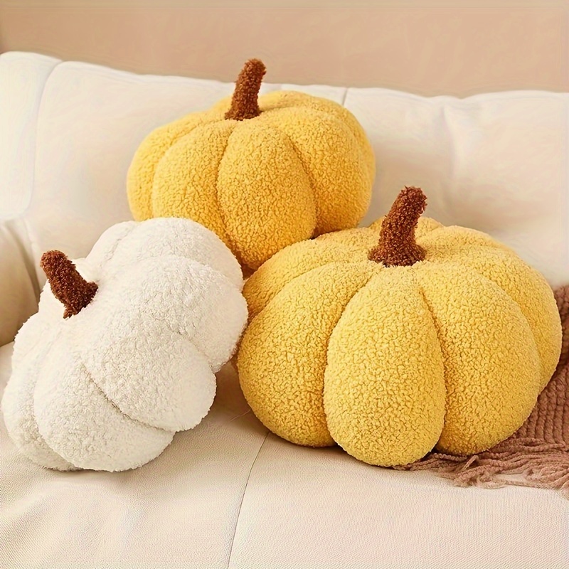 1pc-Stuffed Toys Soft Pumpkin Soft Pillow Decoration Halloween Bedroom  Decoration Home Decor Gifts Kids Back Pillow