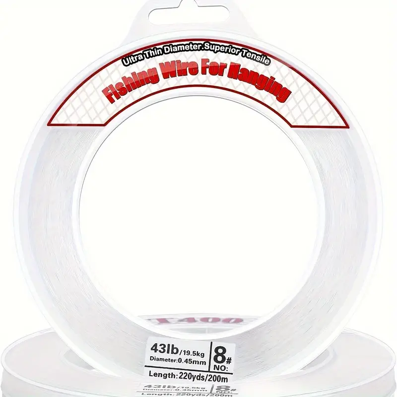 Clear Fishing Wire Invisible Strong Nylon Fishing Line 40 - Temu South  Africa