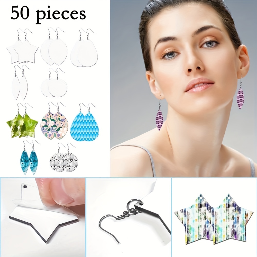 250 Pcs Sublimation Earring Blanks Sublimation Printing Earrings
