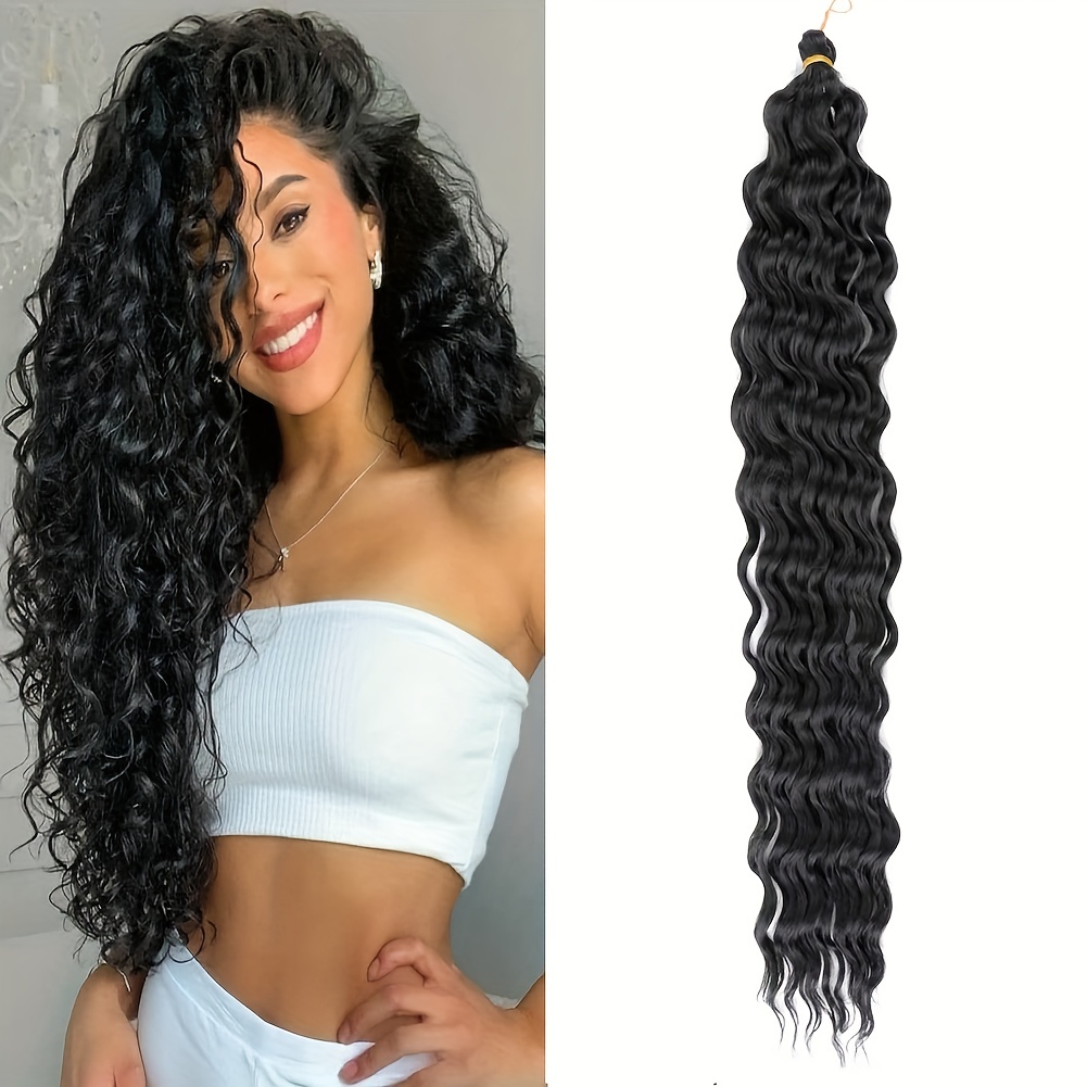 Curly Crochet Hair Extensions Women Deep Wave Braiding Hair - Temu Canada