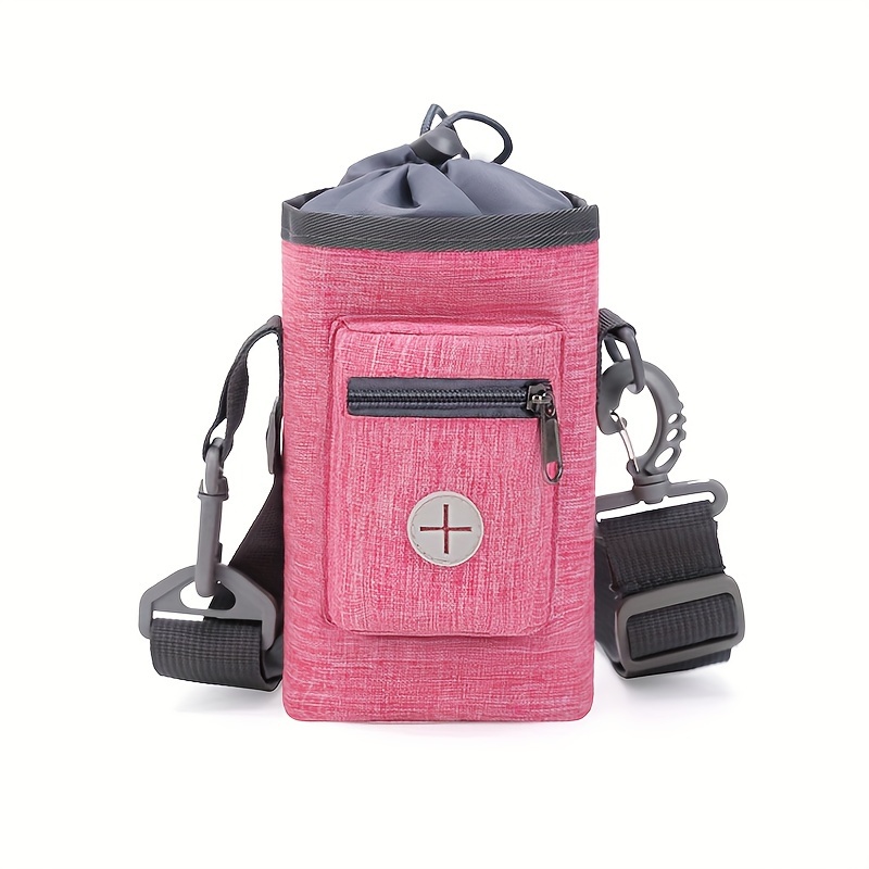 Pink dog food shop bag