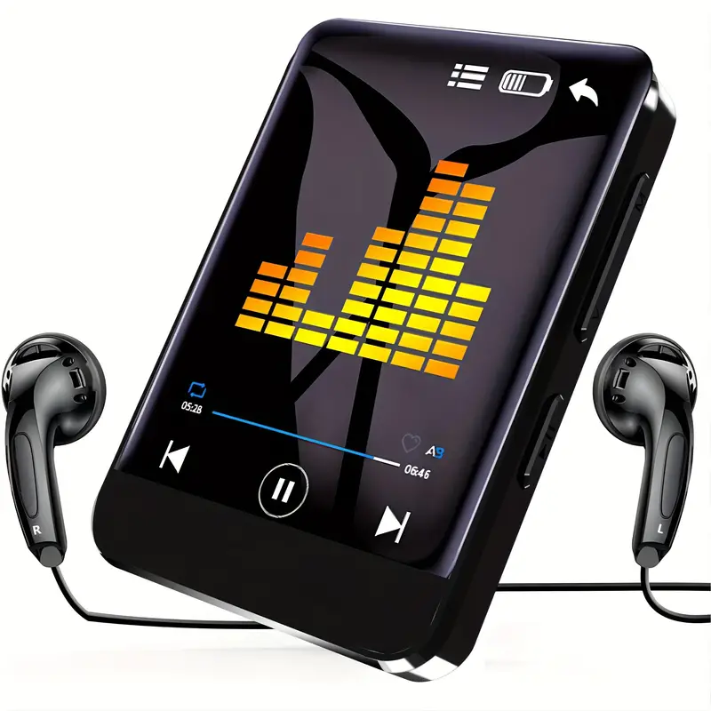 64gb touch screen mp3 music player hd speaker fm radio recorder e book video playback perfect for sports travel details 2