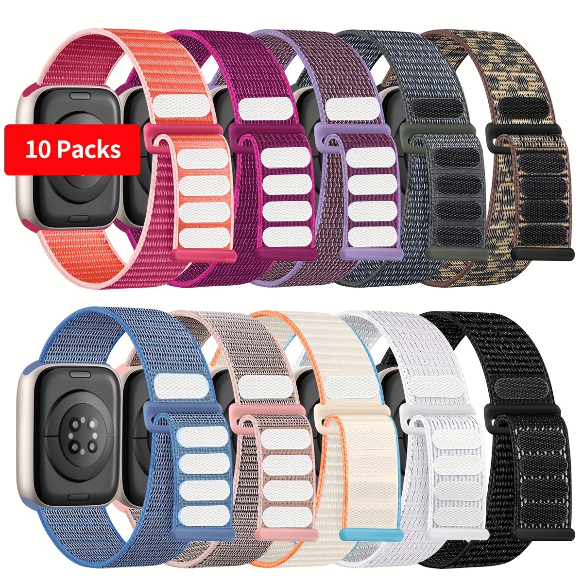 Stretchy Nylon Solo Loop Compatible with Apple Watch Band 38mm 40mm 41mm  42mm 44mm 45mm for Women Men, Adjustable Sport Elastic Wristbands Braided  Straps for iWatch Series 7/6/5/4/3/2/1/SE 