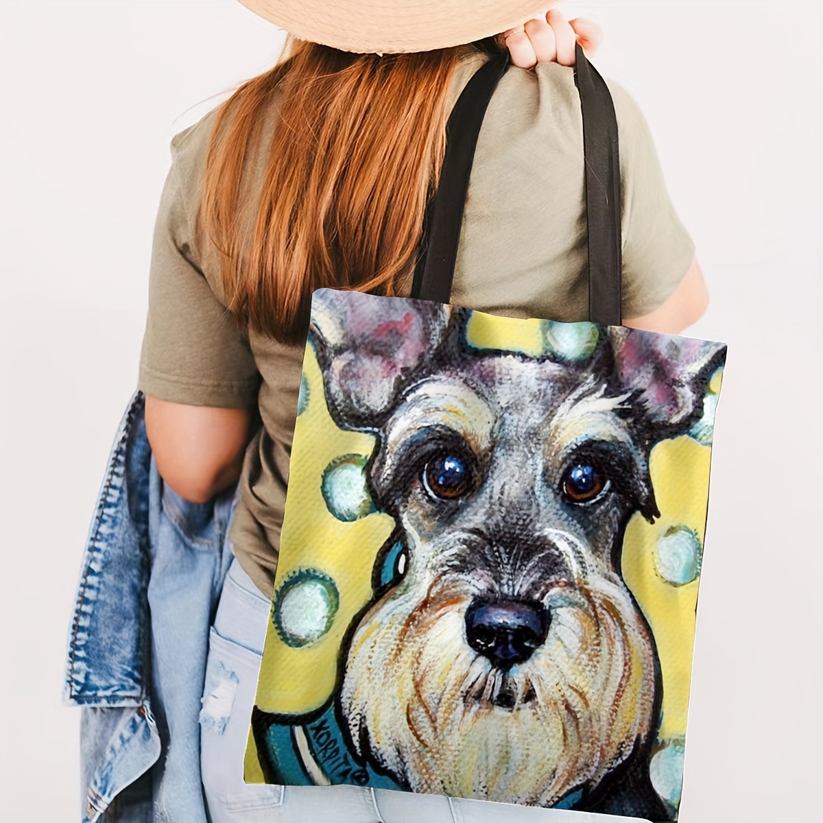 Schnauzer best sale tote bag