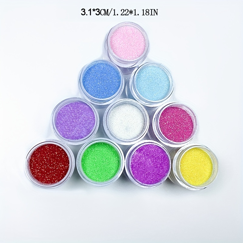 Ultra Fine Glitter for Nails, Set of 45 Colors, Extra Fine Resin Glitter  Powder, Holographic 