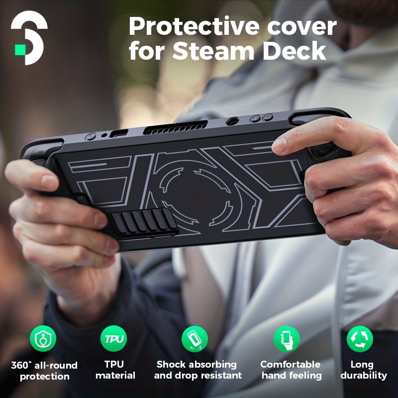 Portal 2 Steam Decksteam Deck Protective Case With Kickstand & Non-slip  Tpu Cover