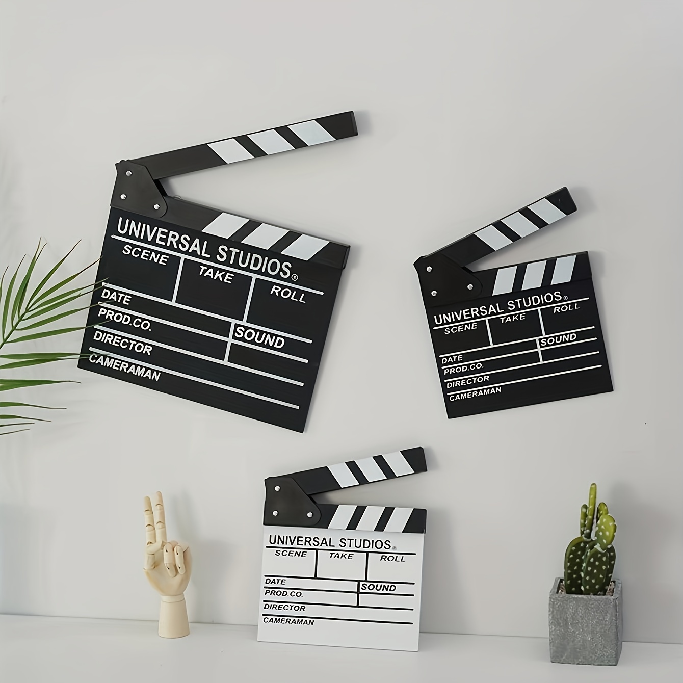 style Wooden Clapper Board With Erasable Pen - Temu