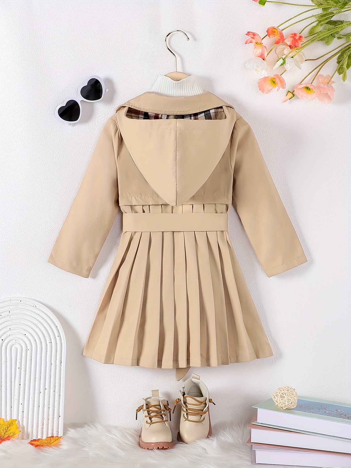 Girls on sale peplum coat