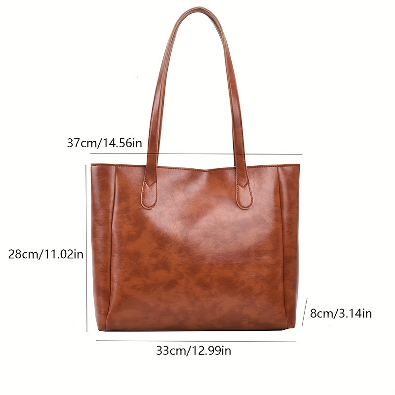 Large Capacity Women's Retro Tote Handbag - Perfect For Short-distance  Travel And Commuting - Temu