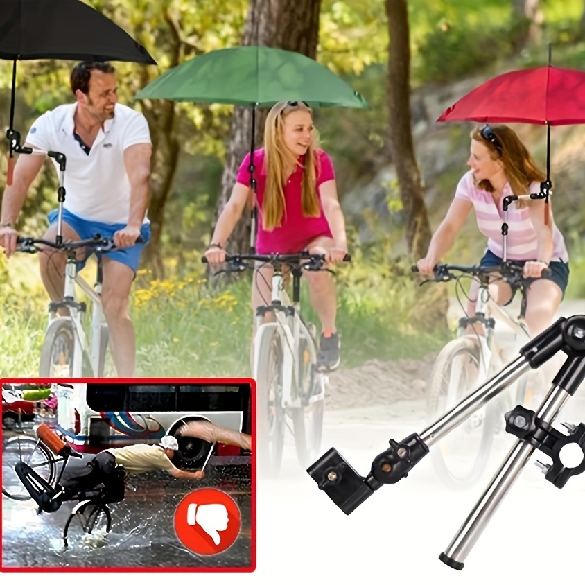 

Stay Hands-free And Protected From The Elements With This Bicycle Stroller Wheelchair Umbrella Stand