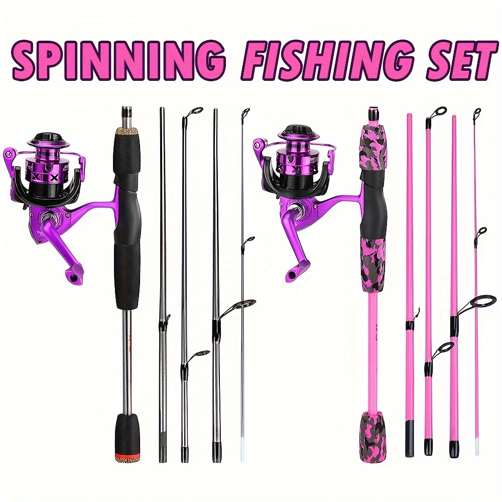 Sougayilang 5 section Fishing Rod Reel Combo Durable Sturdy - Temu