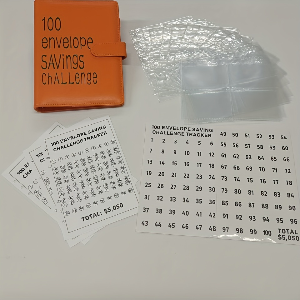 100 Enveloppe Challenge Budget En Espèces Enveloppe Cahier - Temu