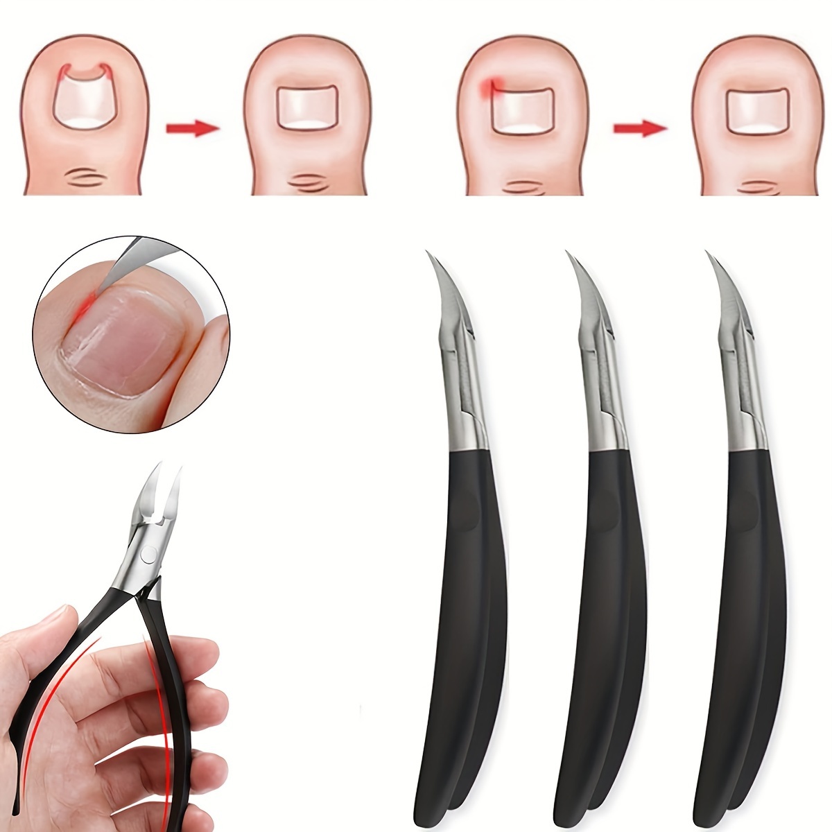 Professional Nail Clippers For Thick Nails And Ingrown - Temu