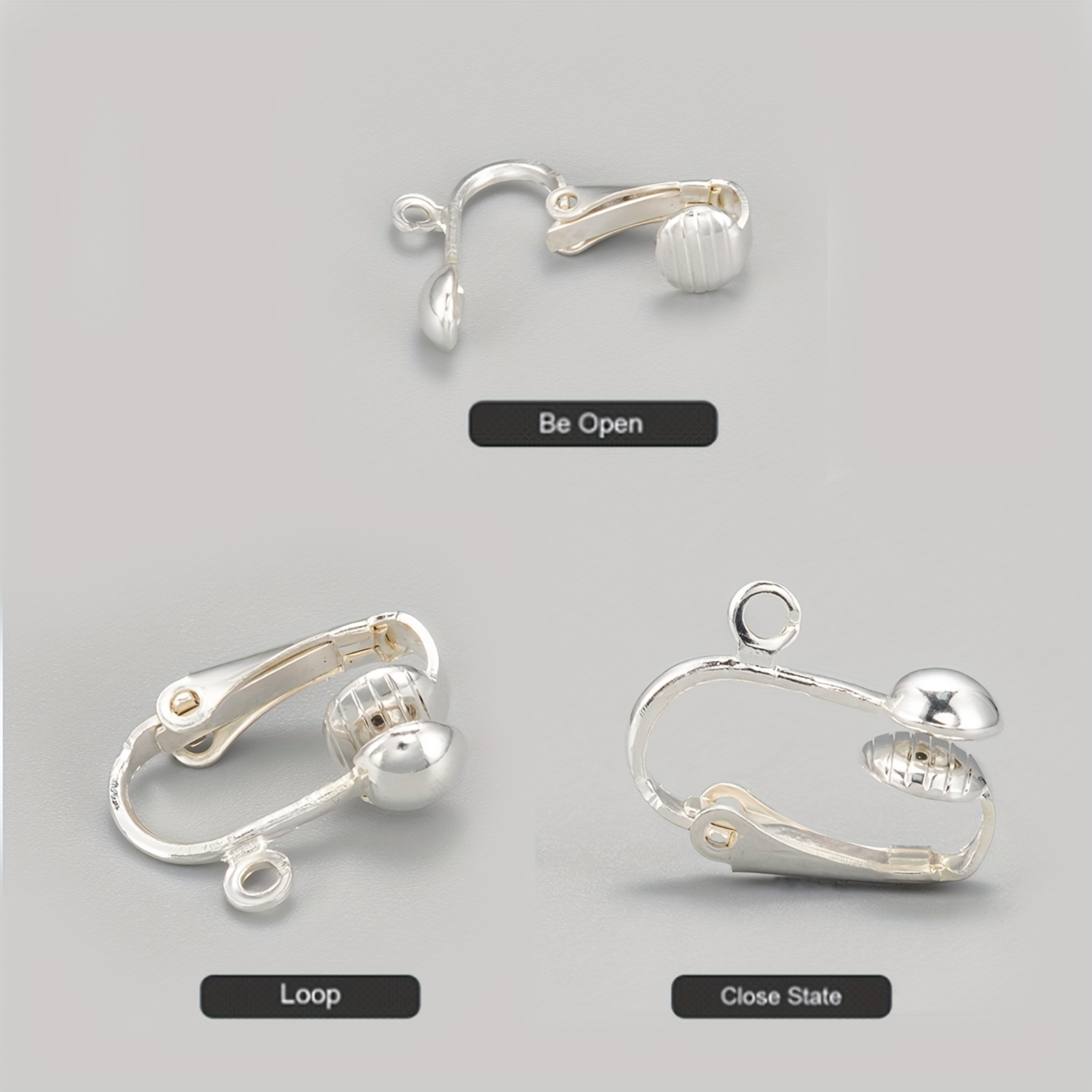 Earring Clip Backs Clip on Earring Converter Components - Temu