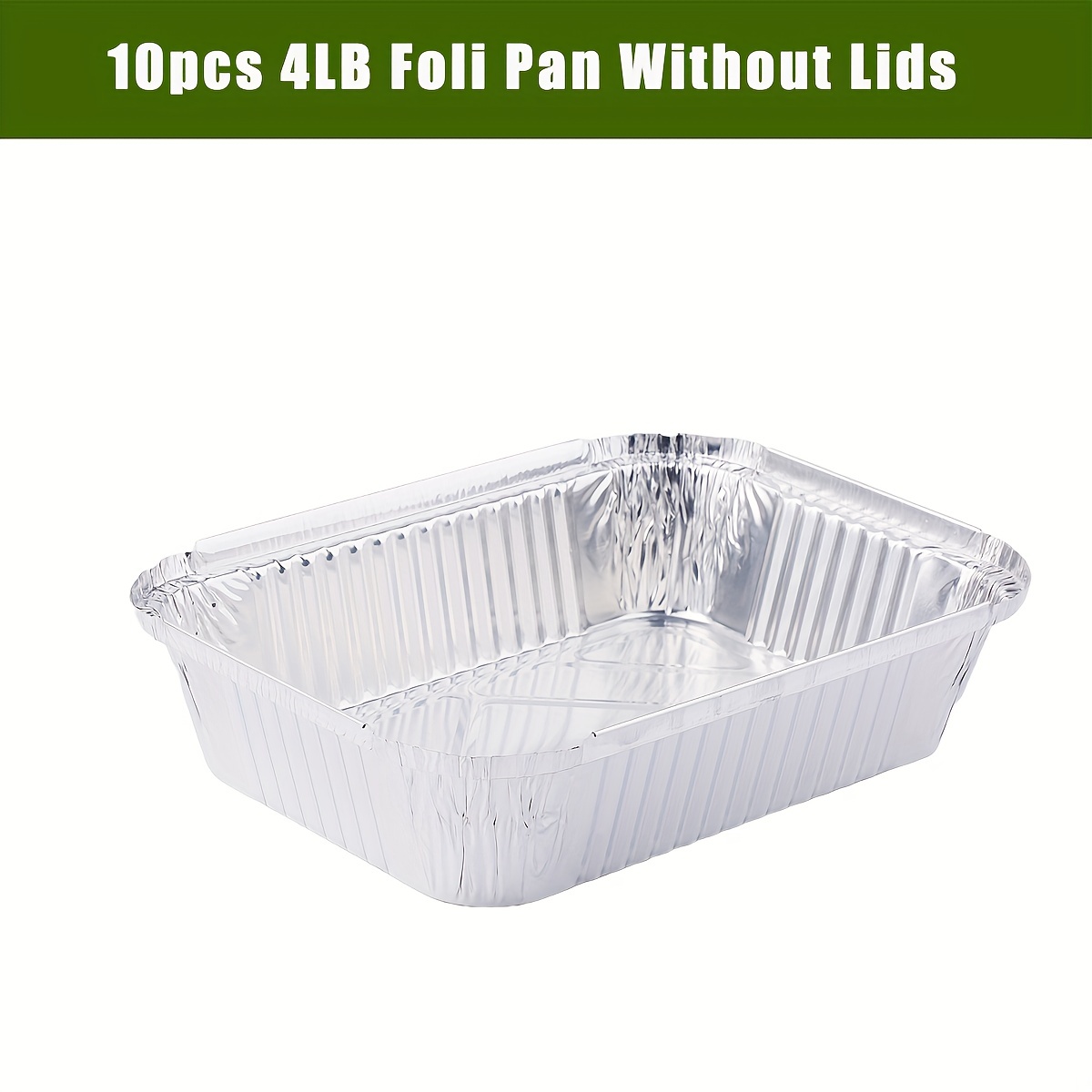 Disposable Aluminum Foil Pans Sturdy 13X9 IN, 24 Packs Sturdy Half