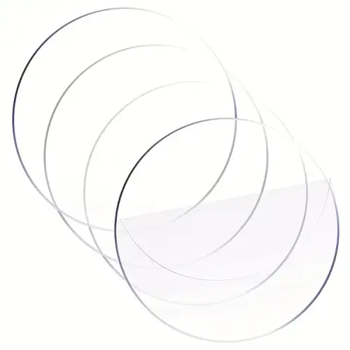 100/50/25PCS Clear Acrylic Circle Blank Sheet 2/3/4/6 Round Acrylic Discs  for Art Project Painting Kids DIY Craft 1/2mm Thick