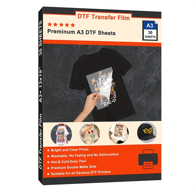 Dtf Transfer Film A3 Double sided Matte Transparent - Temu