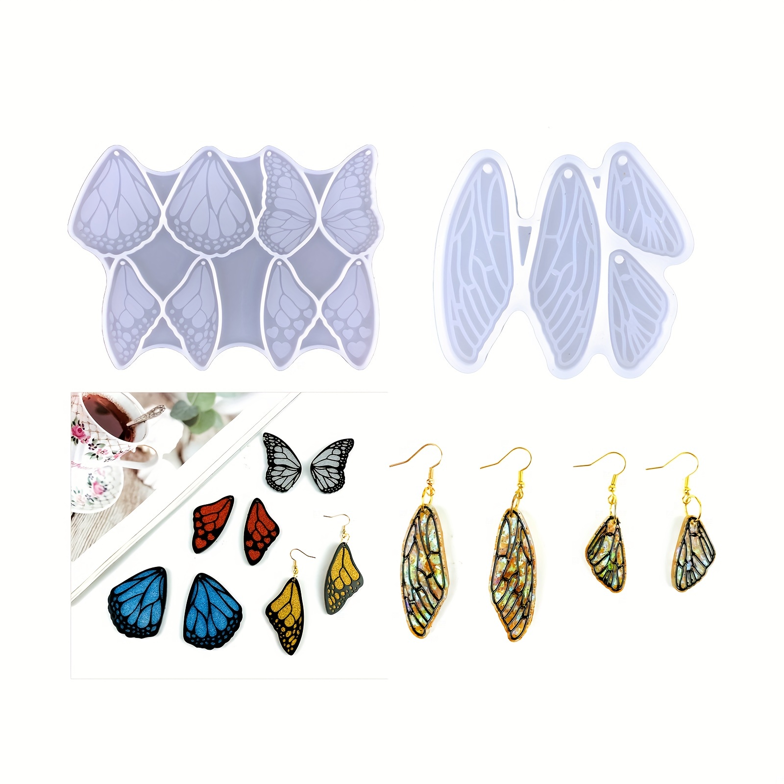 Butterfly Wings Resin Jewelry Molds Fairy Wings Resin Jewelry Silicone  Molds for Earrings, Necklace Pendants, DIY Jewelry Gifts 