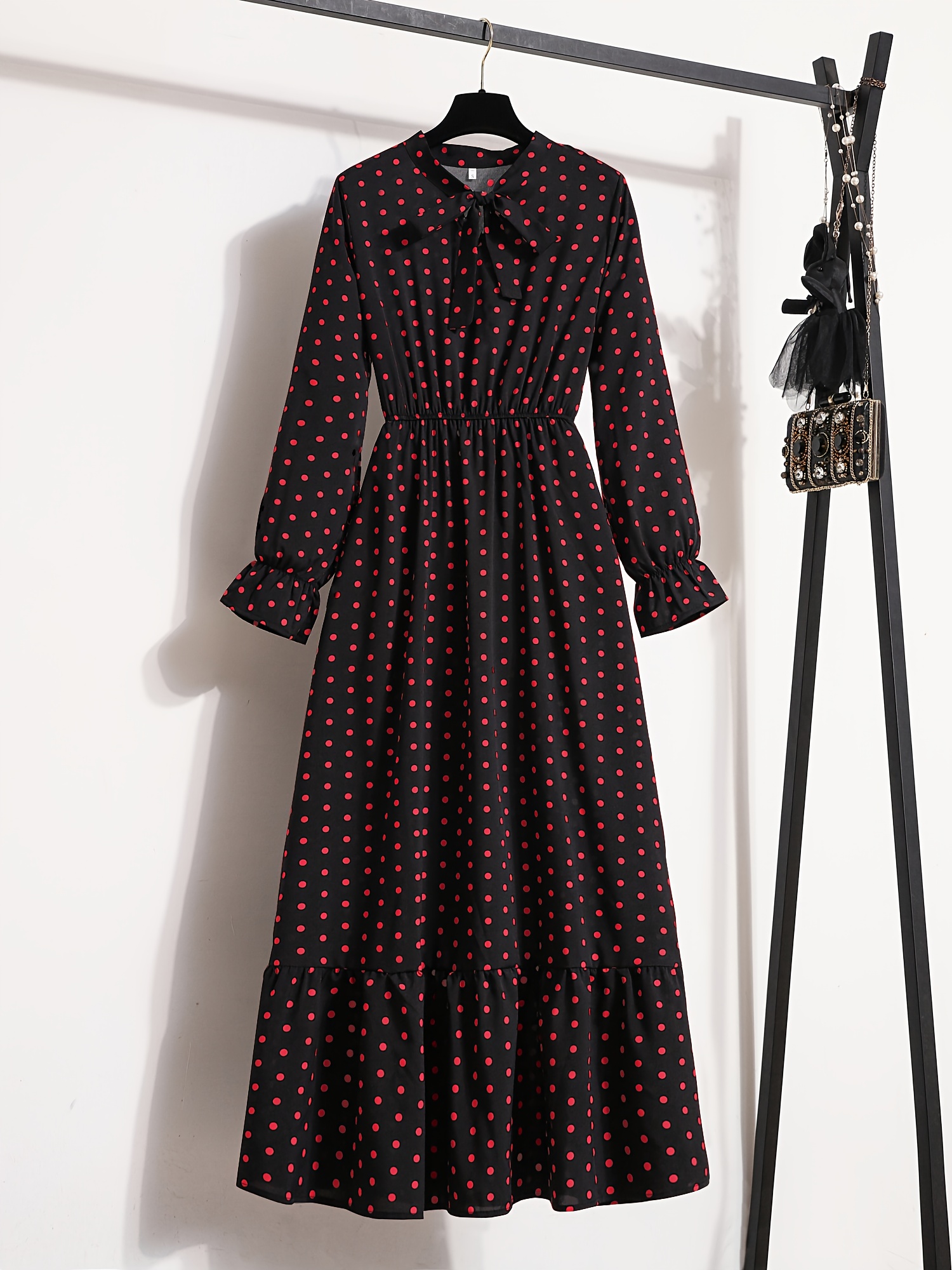Abito Donna Maniche Lunghe Stampato – Casual, Made In Italy, Modello 1483, Vestibilità Ampia