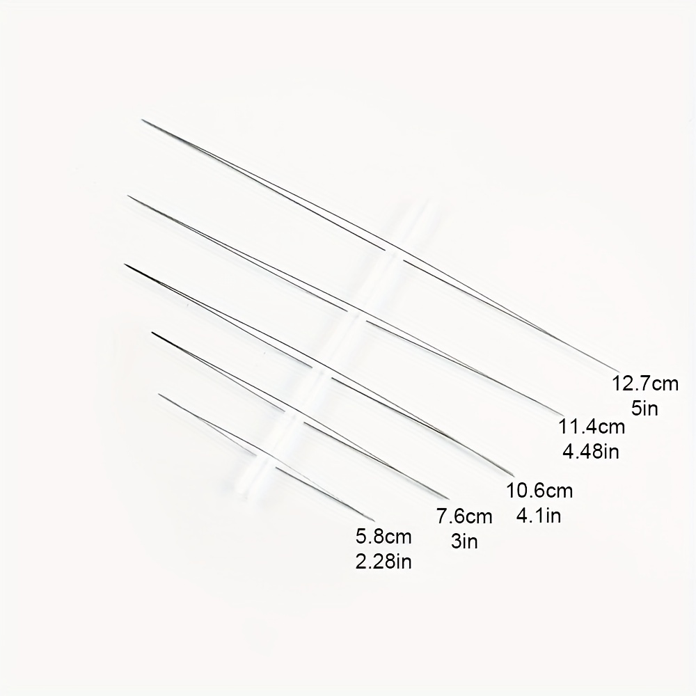 18pcs Beading Needles 6 Sizes Seed Beading Needle Big Eye Beading Needle  Foldable Beading Needle Set For Jewelry Making Bottle With Needle