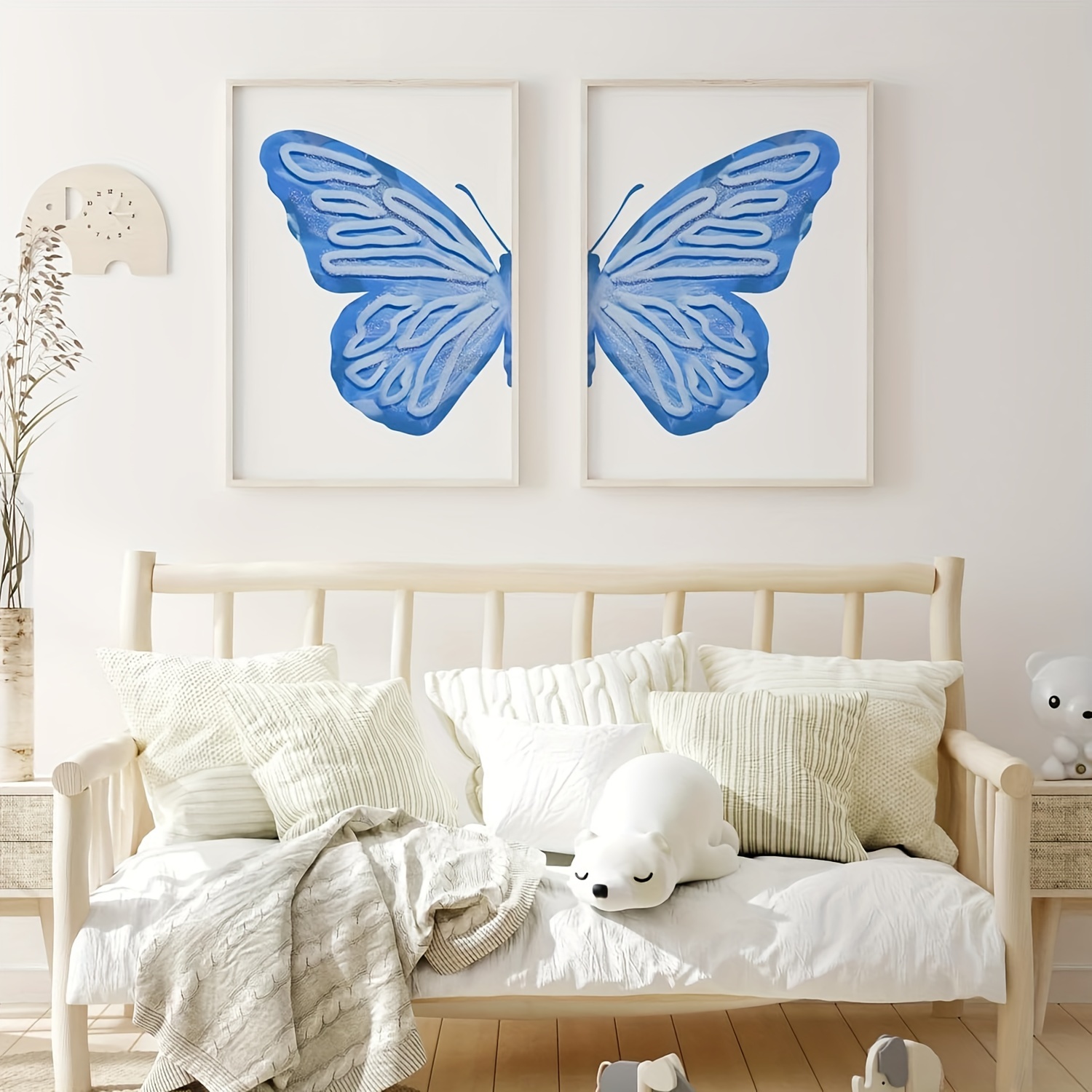 Teenage Girl Wall Art, Teen Girl Bedroom Decor Blue, Tween Girl Room Decor,  Blue Ombre Art for Girl Bedroom, Set of 3 Heart Prints or Canvas 