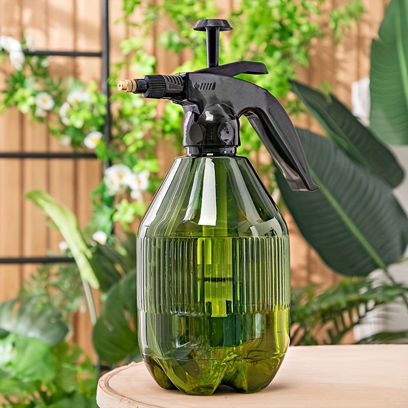 Botella de vidrio para plantas con pulverizador de cristal, rociador de  plantas vintage con bomba superior, regadera decorativa transparente para