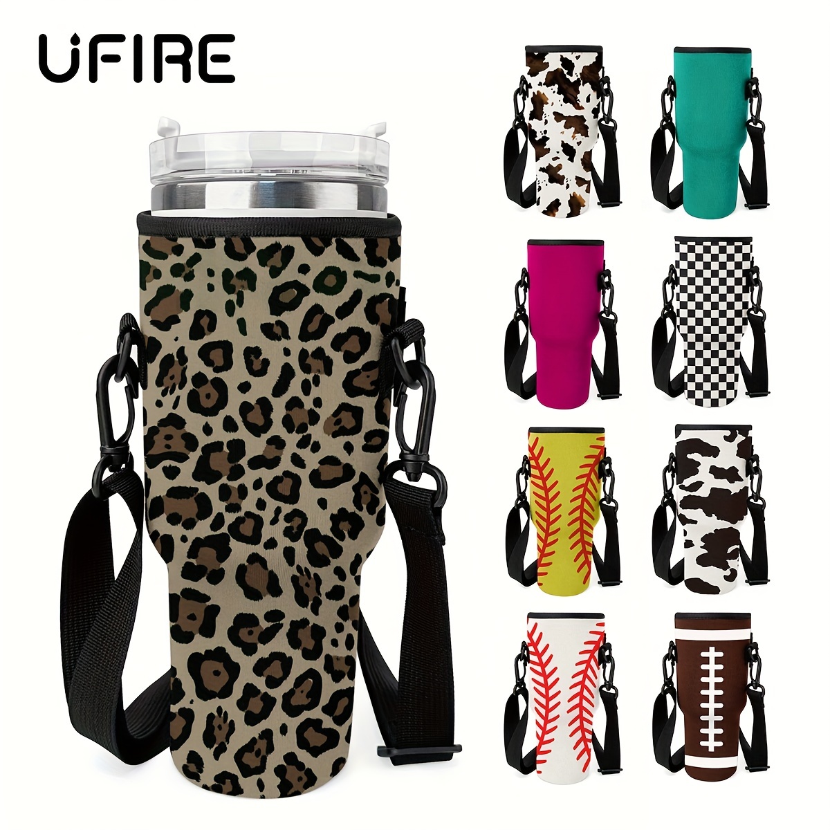 40oz Water Bottle Pouch Diving Fabric Portable Bag Water Bottle