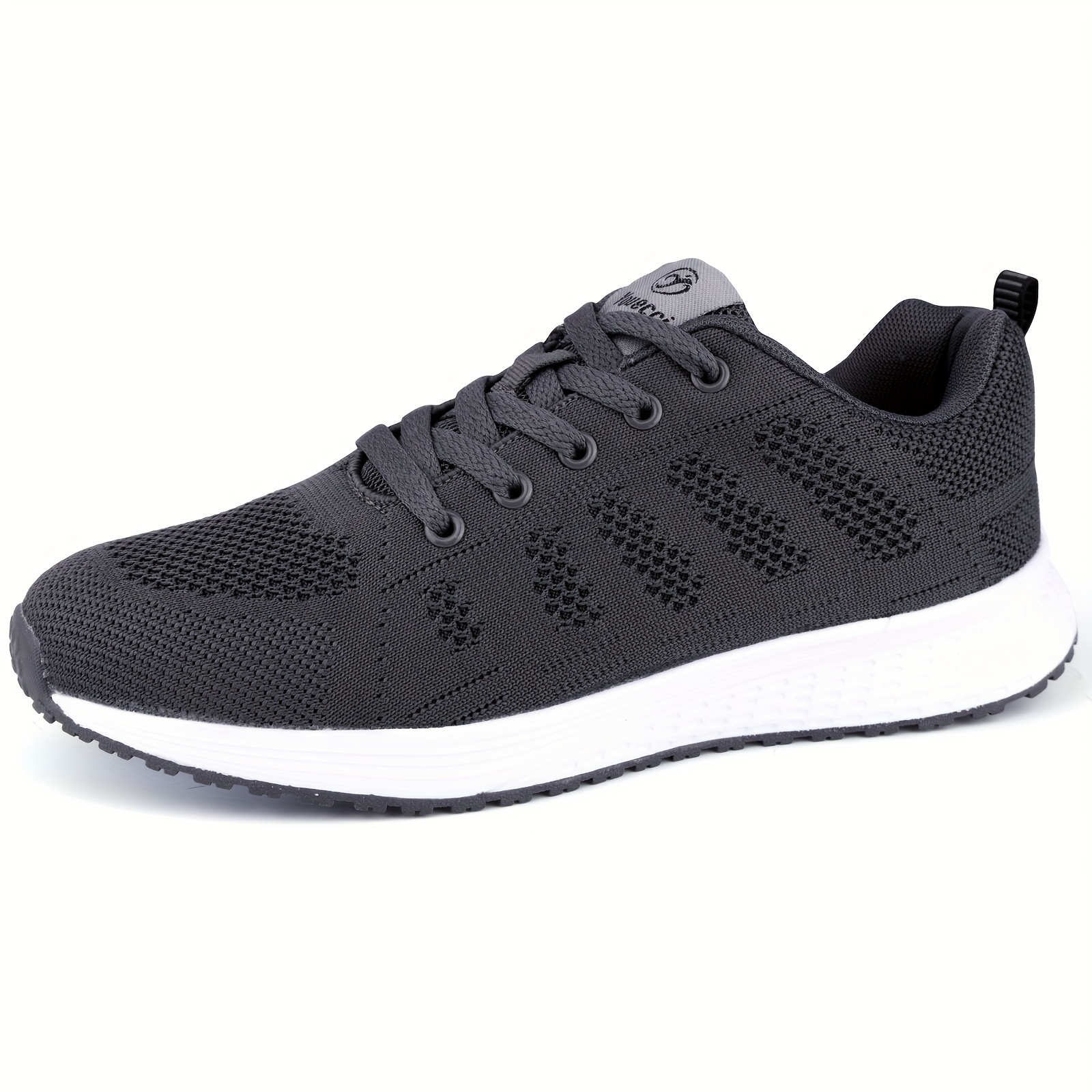 PMUYBHF Womens Sneakers Black Size 10 Womens Shoes Casual Mesh Laace Up  Solid Color Fashion Simple Shoes Running Shoes
