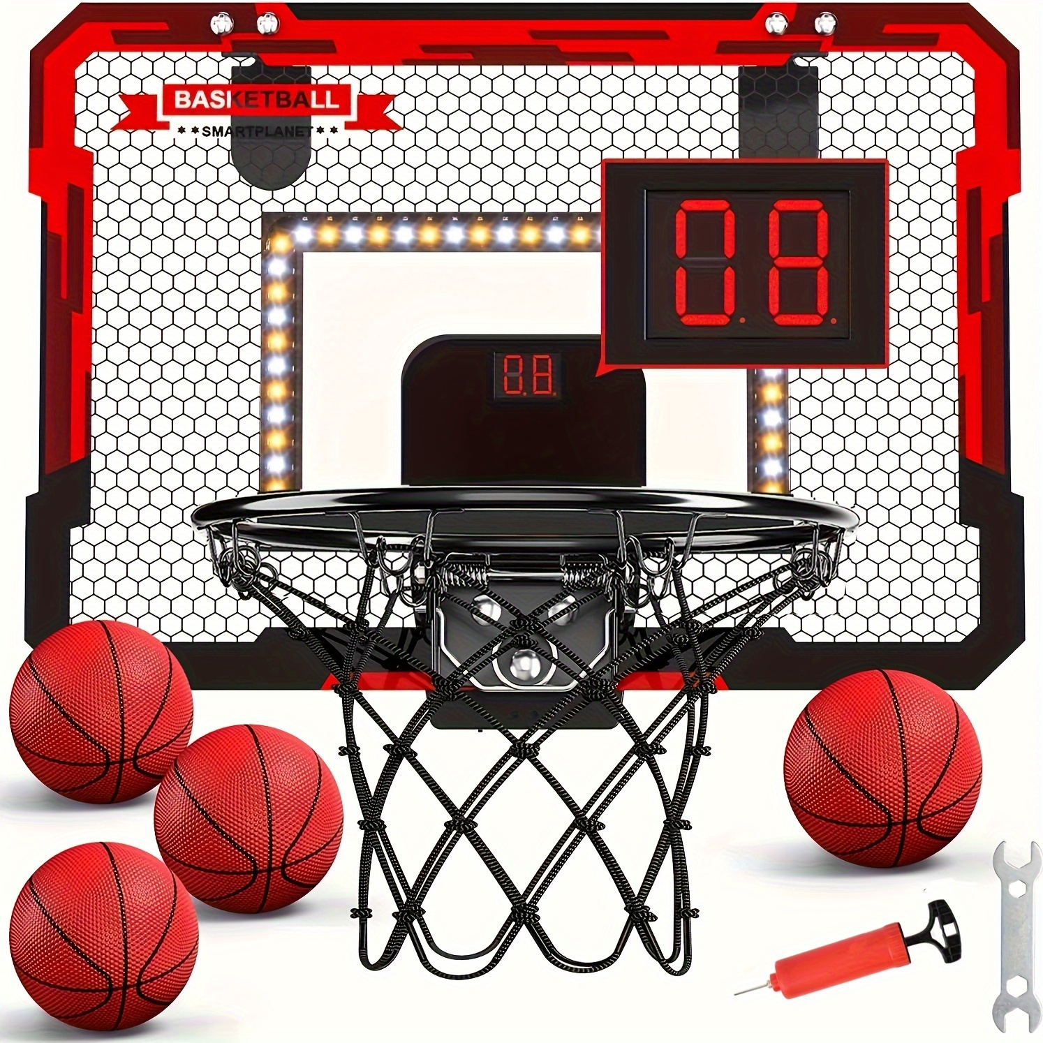 Adult Indoor Mini Basketball Hoop Backboard System Home Office Room Door  Mount W