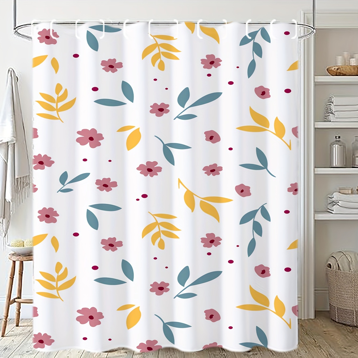Modern Art Pattern Shower Curtain Set Waterproof Shower - Temu Canada