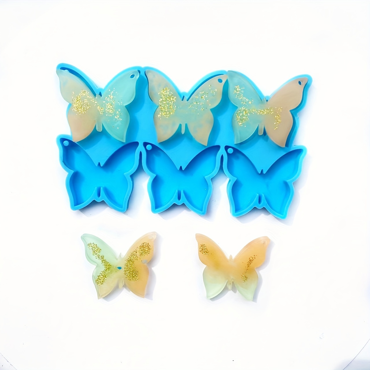 Charm Pendant DIY Butterfly Molds Silicone Moulds Cake Epoxy Resin Molds