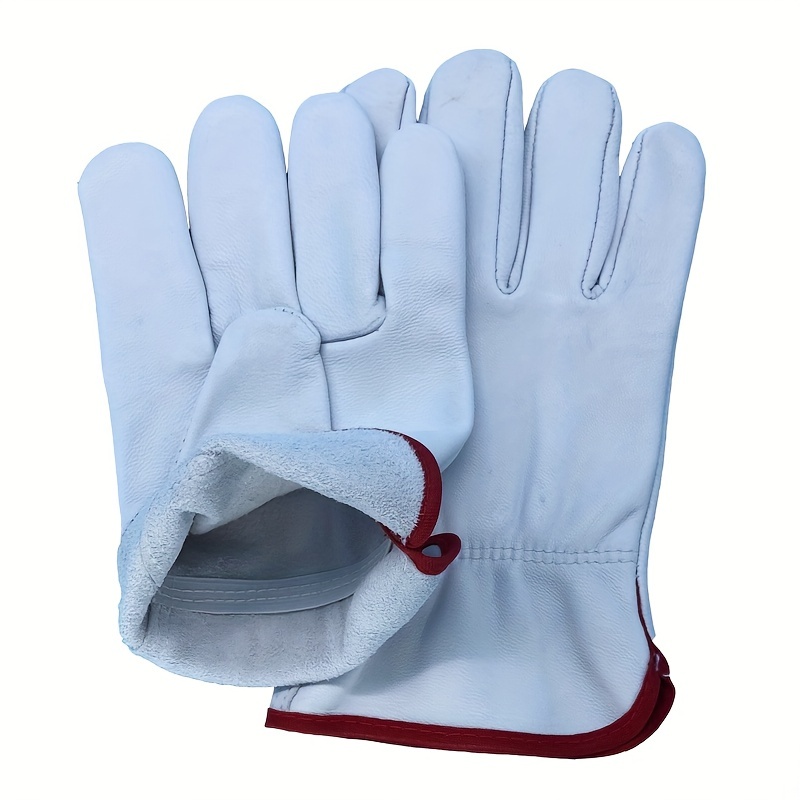 Premium Leather Work Gloves For Men Women Utility Safety - Temu