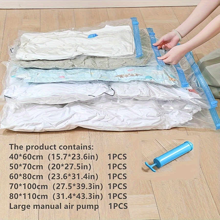 100cm*110cm No Pumping Vacuum Bags for Storing Clothes Large