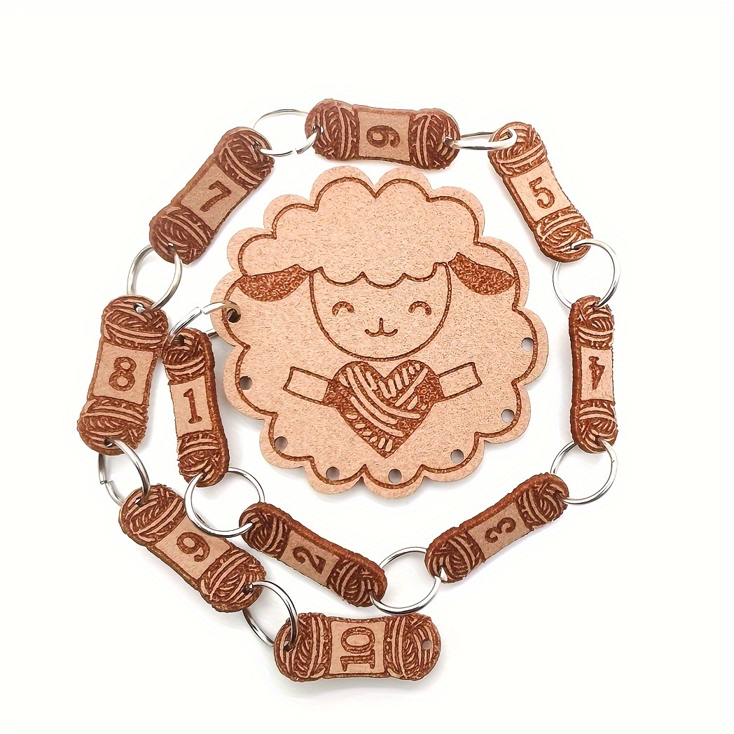 Image of 1pc Stitch Markers Chain Number 1~10 Crochet Stitch Marker Charms Locking Stitch Marker For Knitting Weaving Sewing Additions Quilting Making