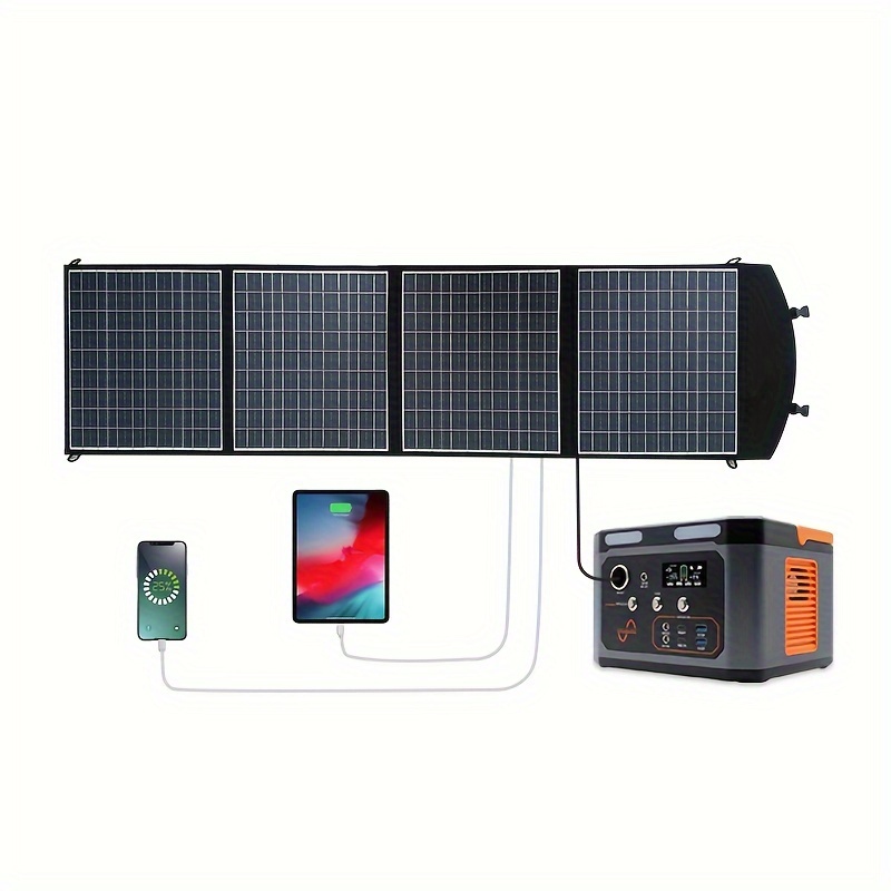 Station d'alimentation portable avec kit de panneau solaire