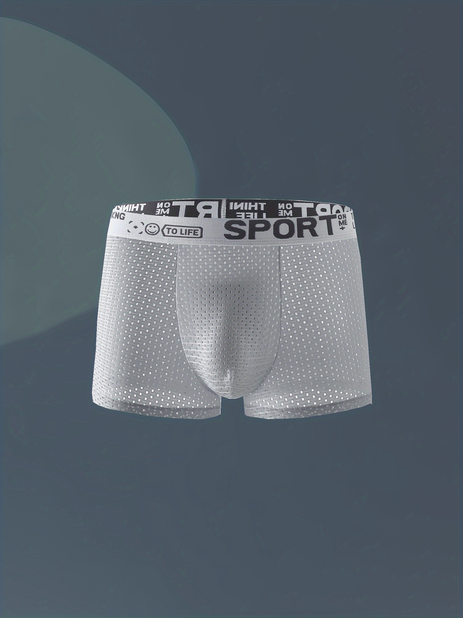 Men's Mesh Breathable Ice Silk Comfortable Boxer Briefs - Temu Canada