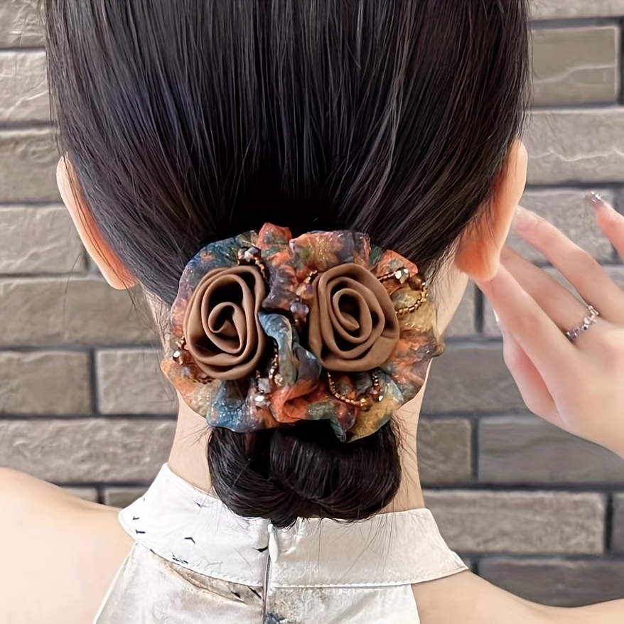 Decorazione per Capelli con Fiori Di Strass