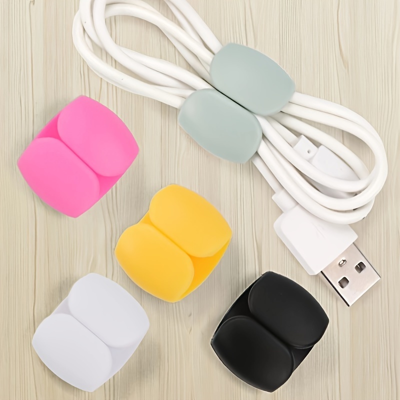 Cable Holder - Cord Organizer - Cable Management Clips - Wire Holder System  -3 Packs Multipurpose Cable Clips for Phone Chargers, USB Cables - Home