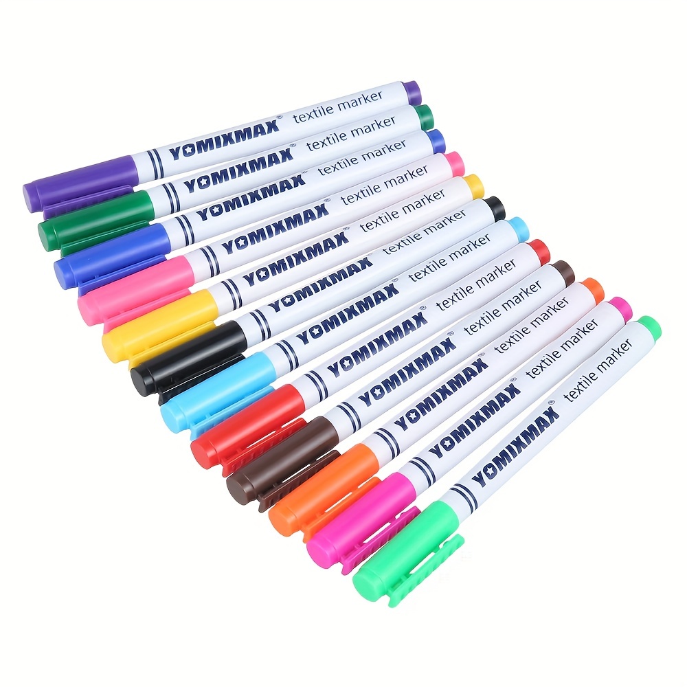 Markers Pen Students Safe Markers Pen Permanent Fabric Pens - Temu