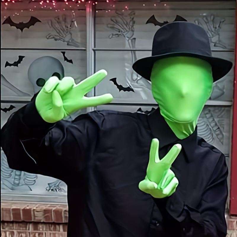 Full Bodysuit Unisex Spandex Stretch Costume Zentai Disappearing Man Body  Suit Halloween Costume