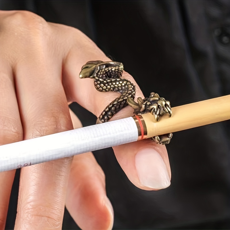 Dragon Porte-Cigarette Anneau Porte-Doigt Pince Cadeau Pour Petit