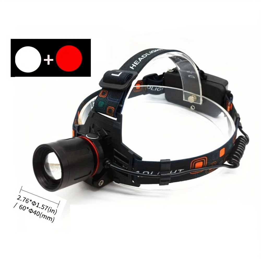 1pc Usb Strong Light Five Core Headlamp Outdoor Night Fishing - Sports &  Outdoors - Temu Israel