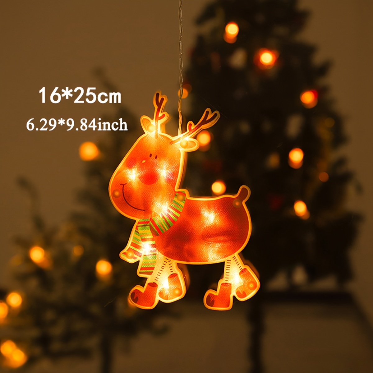 Christmas Window Decoration Lights Lighted Christmas Window - Temu