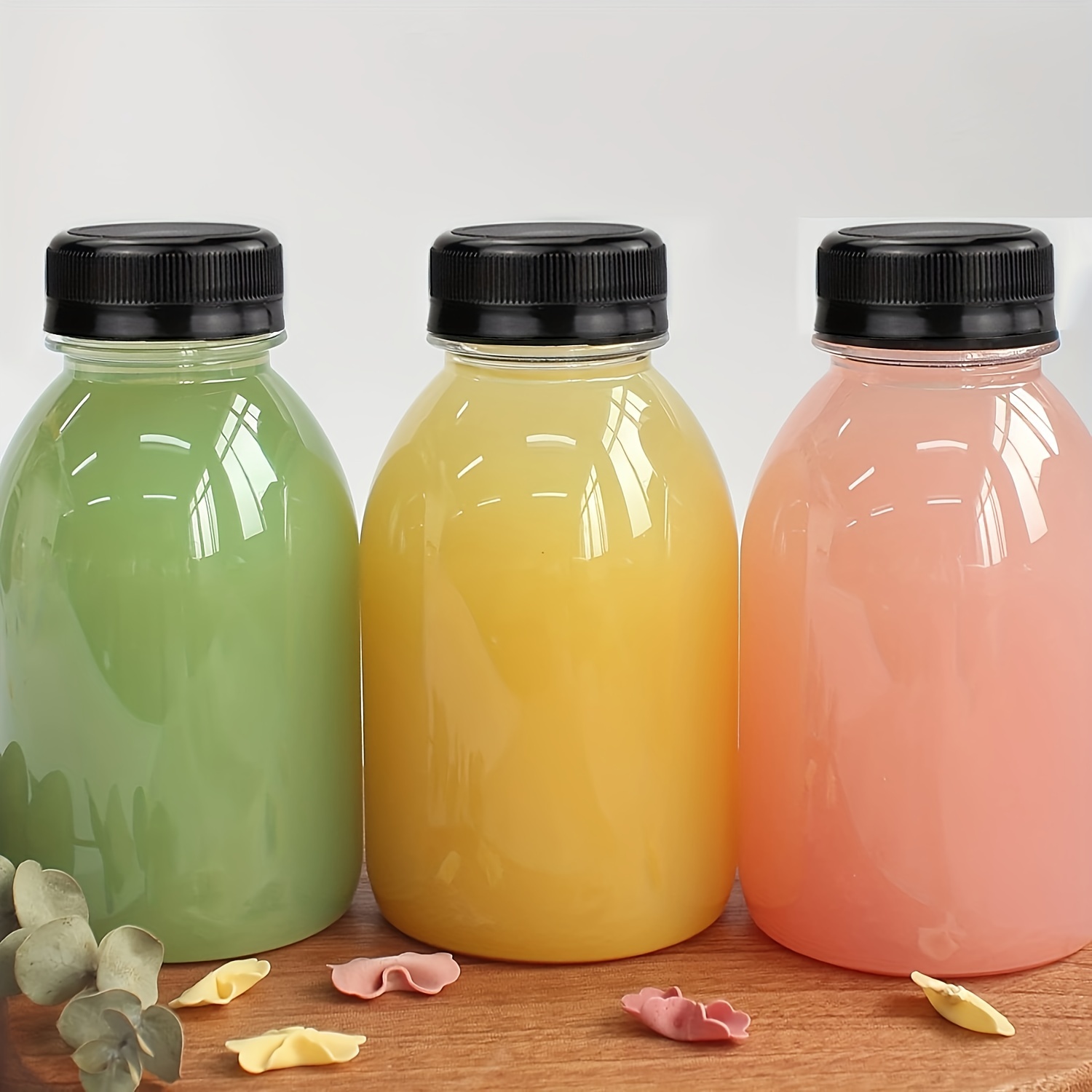 Water Bottle With Lid Leak proof Clear Plastic Juice Bottles - Temu
