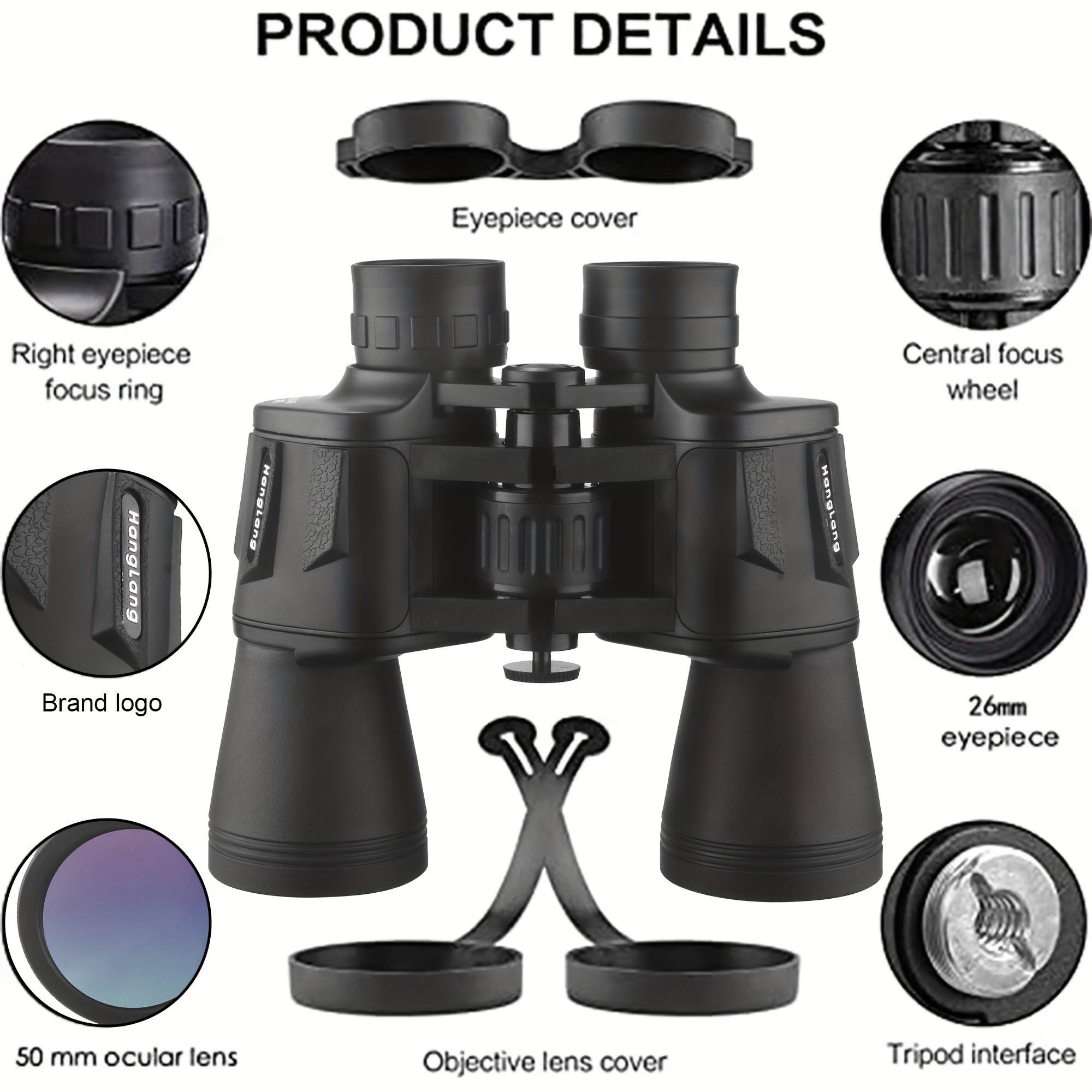 binoculars 20x50 for adults professional binoculars durable for outdoor soccer games concerts and bird watching