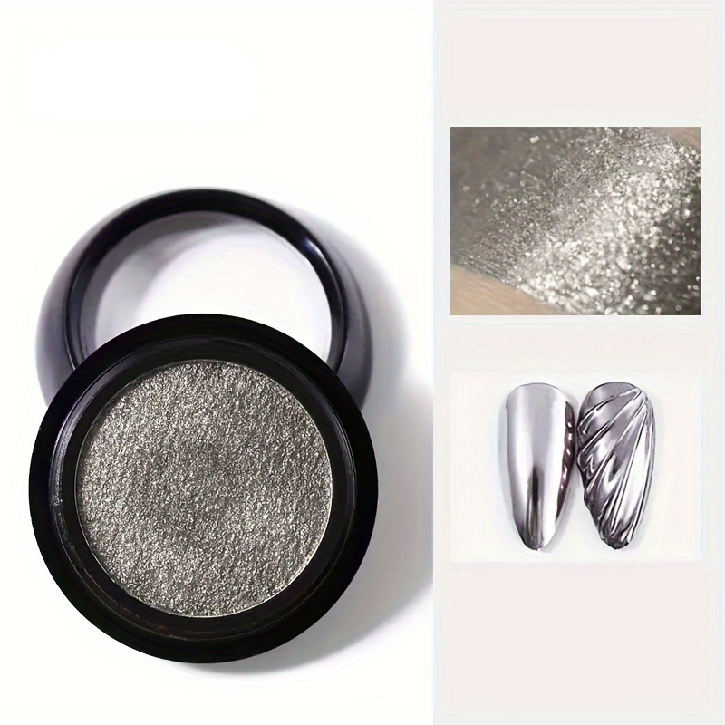 Red Chrome Nail Powder, 1 Jar Reflective Glitter Metallic Mirror Effect for  Nails Art Design 3D Holographic Red Pigment Dust Decorations