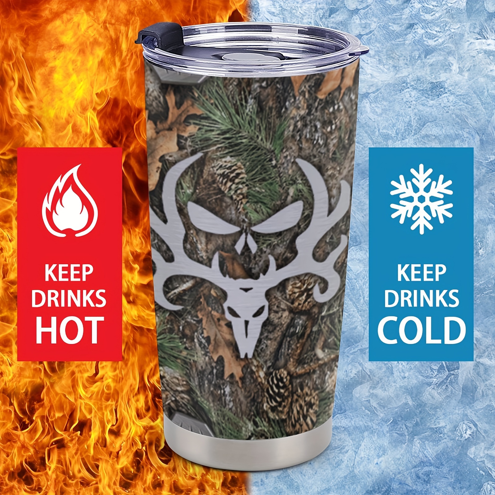winorax Deer Hunting Tumbler 4-in-1 Can Cooler Hunter Gifts For Men Hunters  Stainless Steel 16oz The…See more winorax Deer Hunting Tumbler 4-in-1 Can