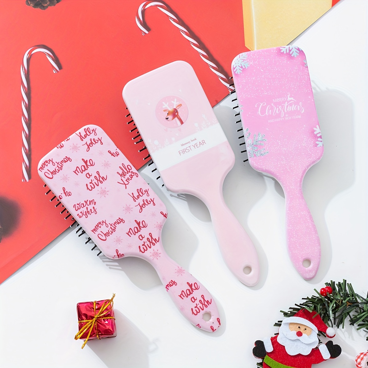 Cute Girly Pattern Air Cushion Comb Detangling Hair Brush - Temu